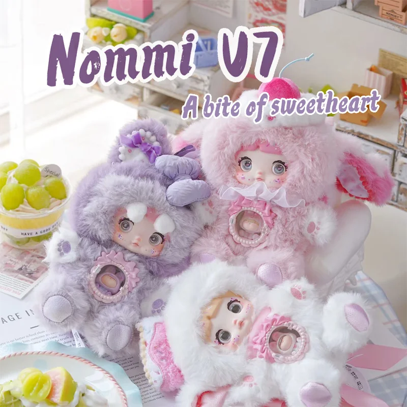Muñeca Nommi V7 A Bite of Sweetheart, Bonito Juguete de Peluche, Caja misteriosa de vinilo. Figura Autentica